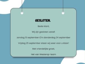 Gesloten❗️