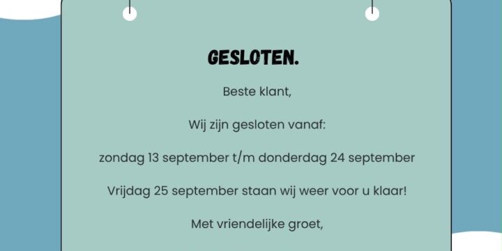 Gesloten❗️
